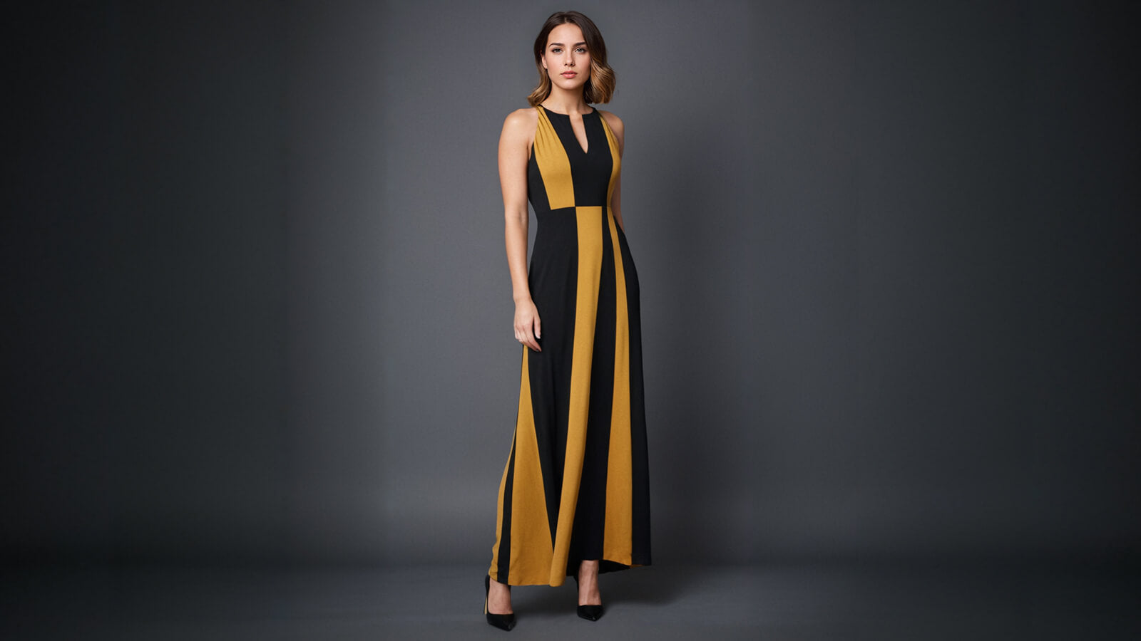 Black And Gold Prom Dresses