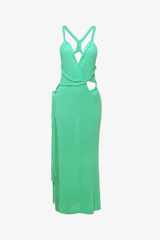Mint Green Crochet Maxi Dress