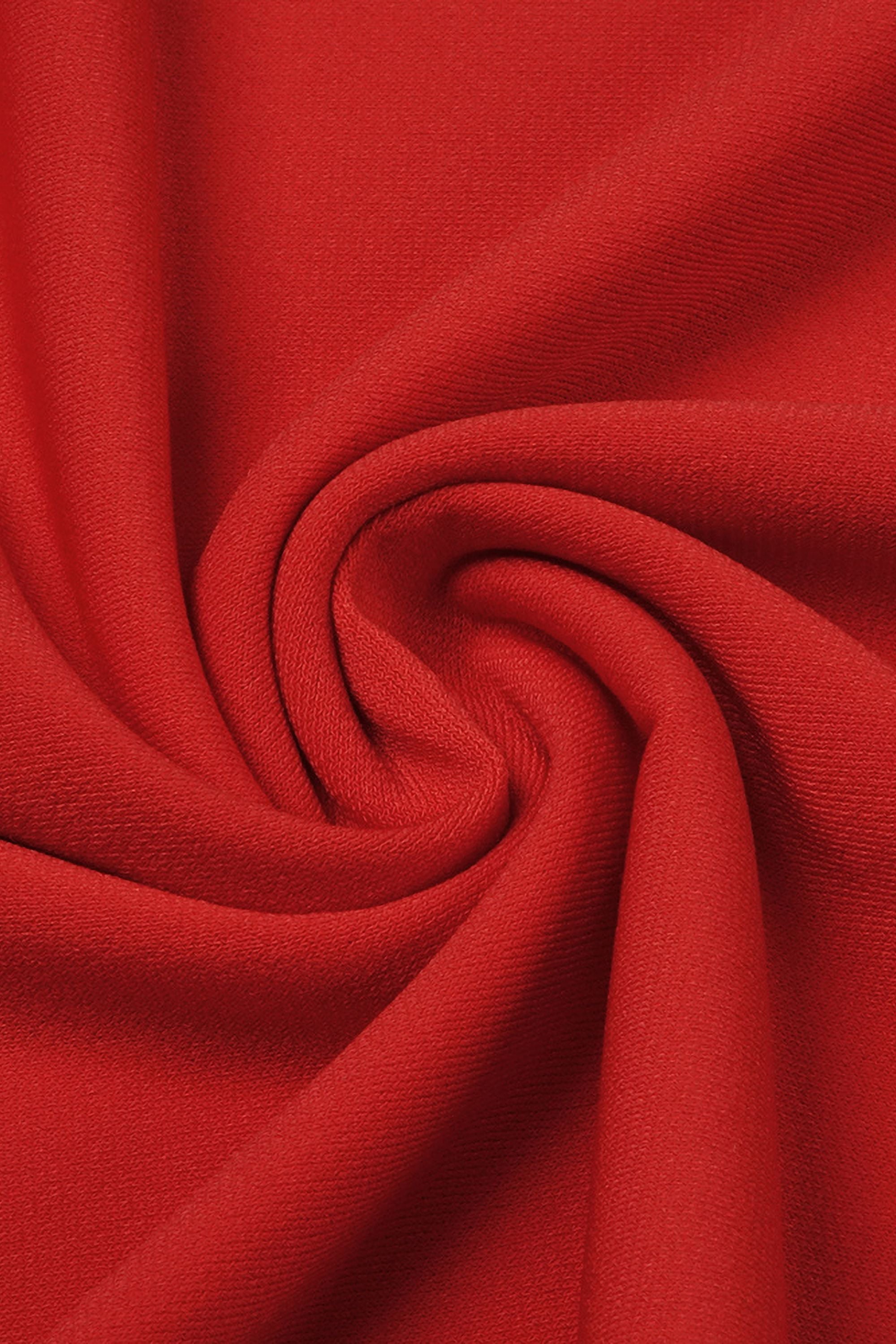 Red High Neck Open Back Draped Maxi Dress - Dress