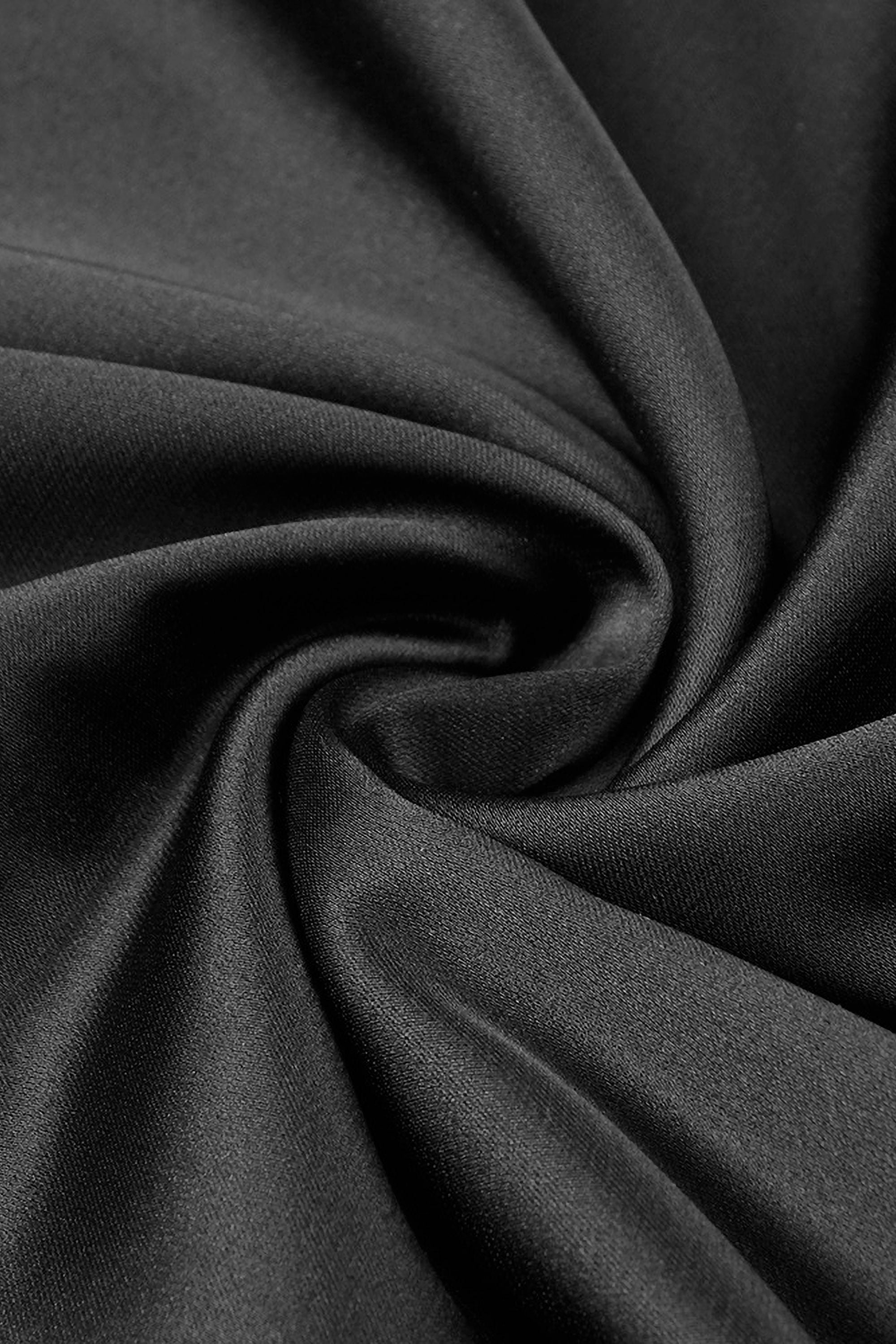 Black Square Neck Corset Maxi Dress - Dress