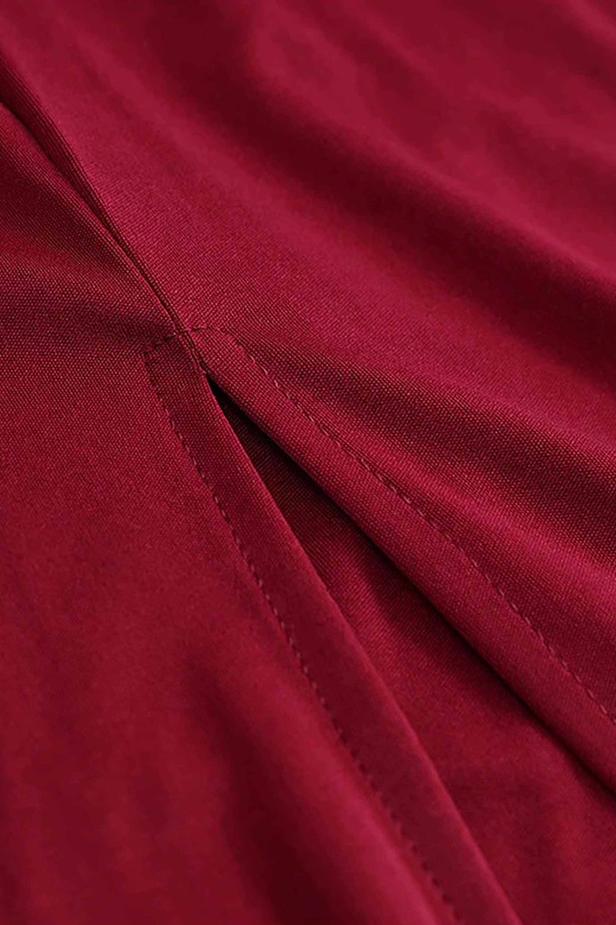 Burgundy Off The Shoulder Faux Fur Trim Midi Dress Dress