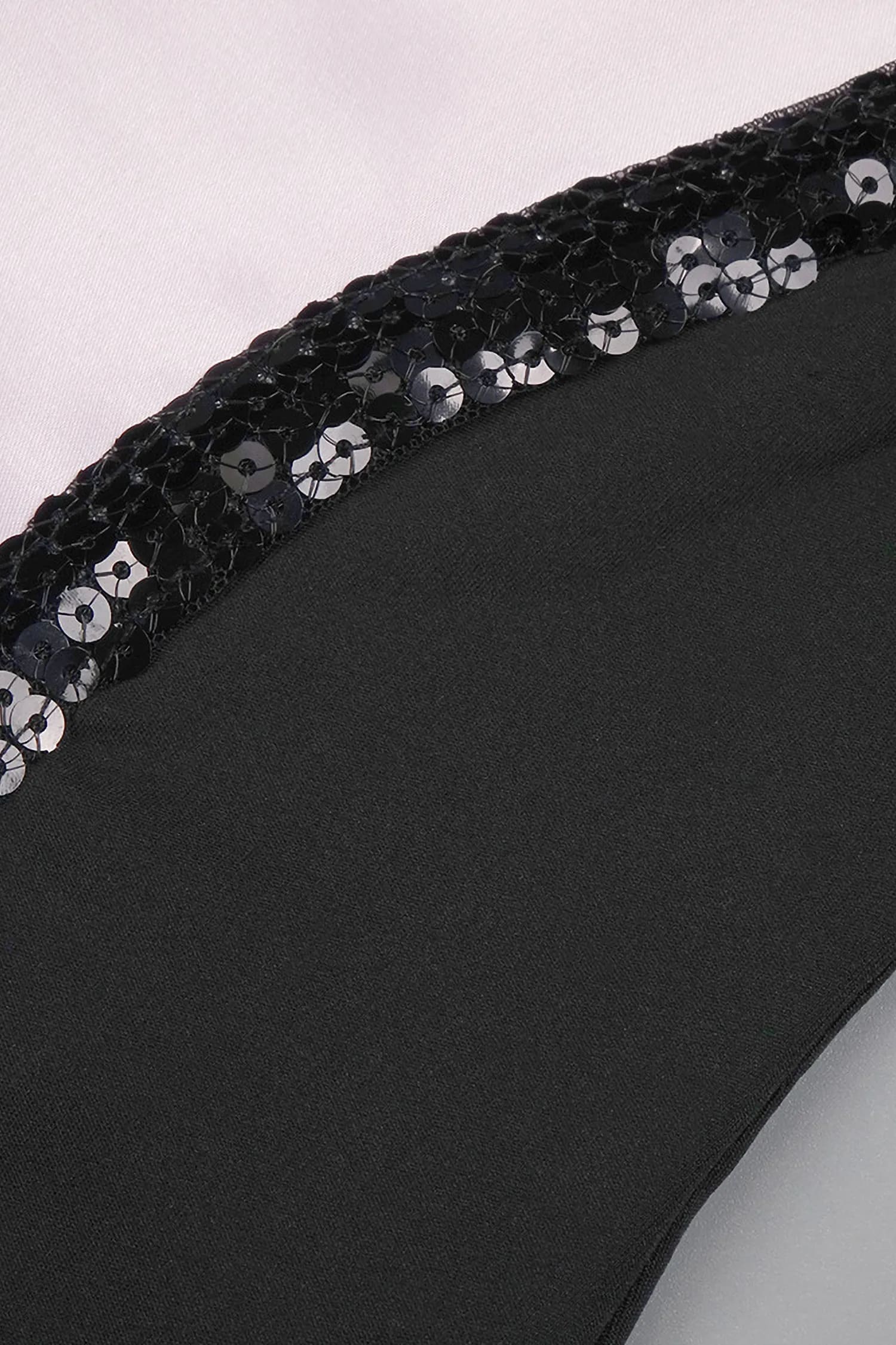 Black And Pink Sequin Maxi Dress