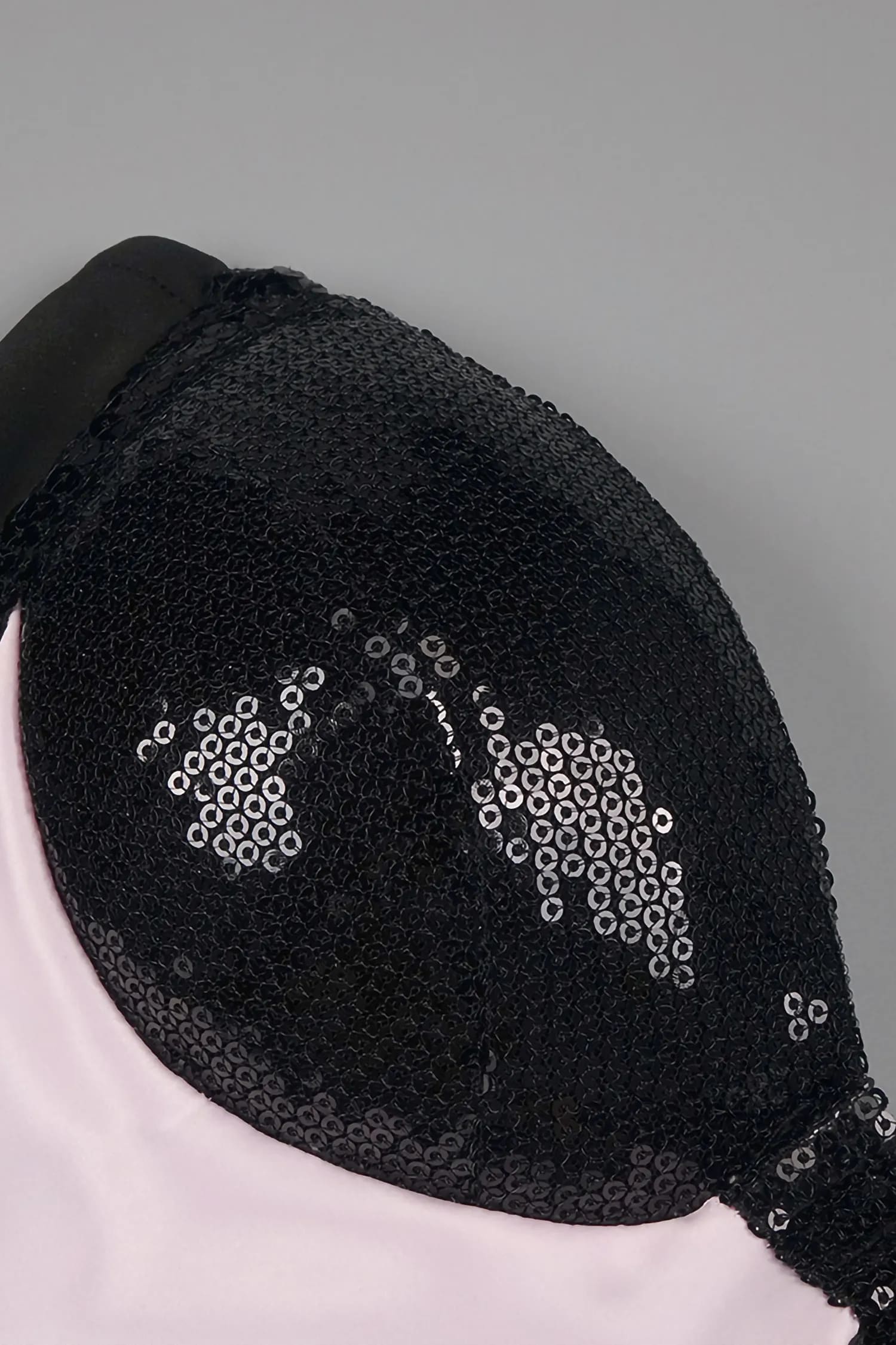 Black And Pink Sequin Maxi Dress