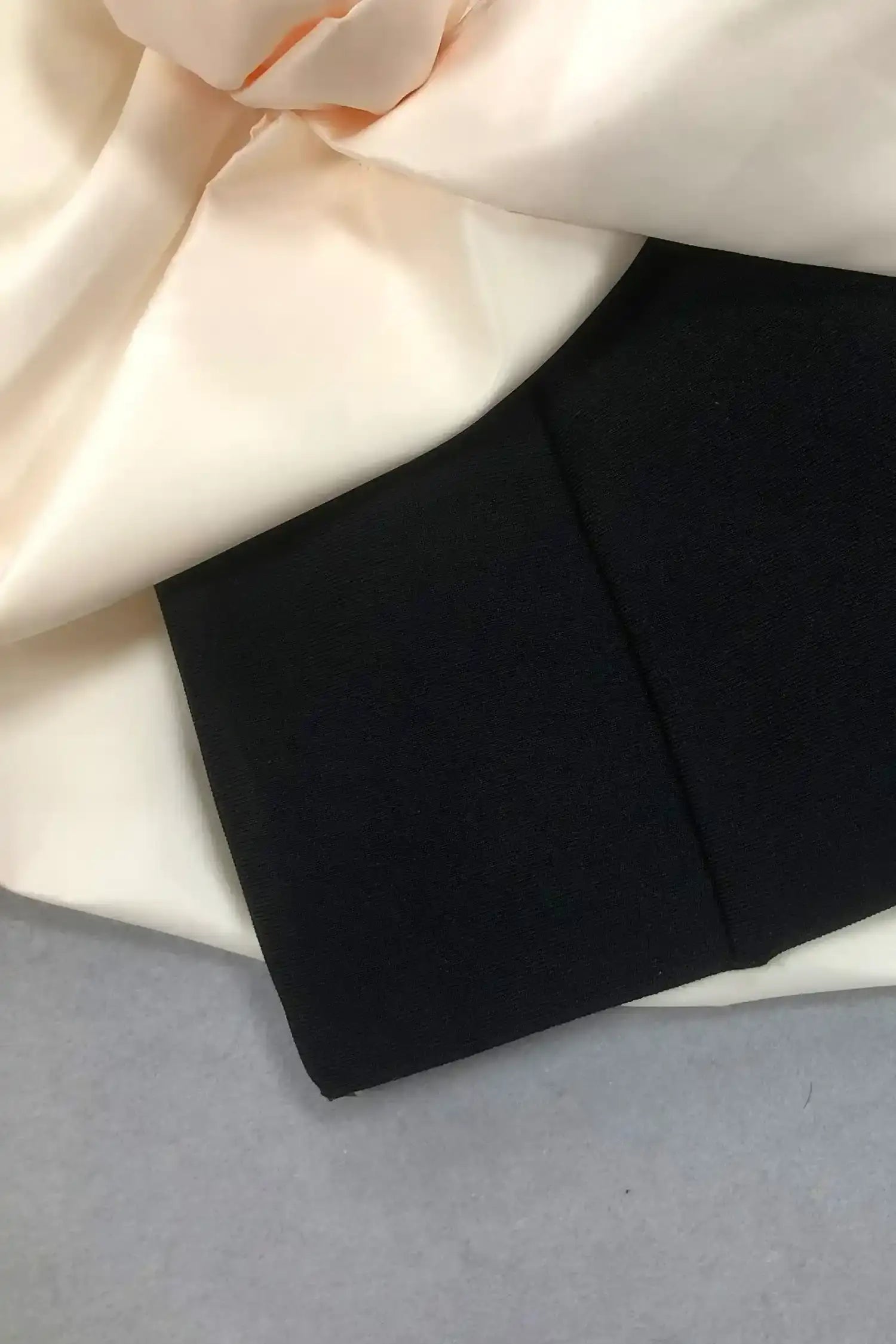 Black Contrast Halter Floral Bubble Mini Dress Dress