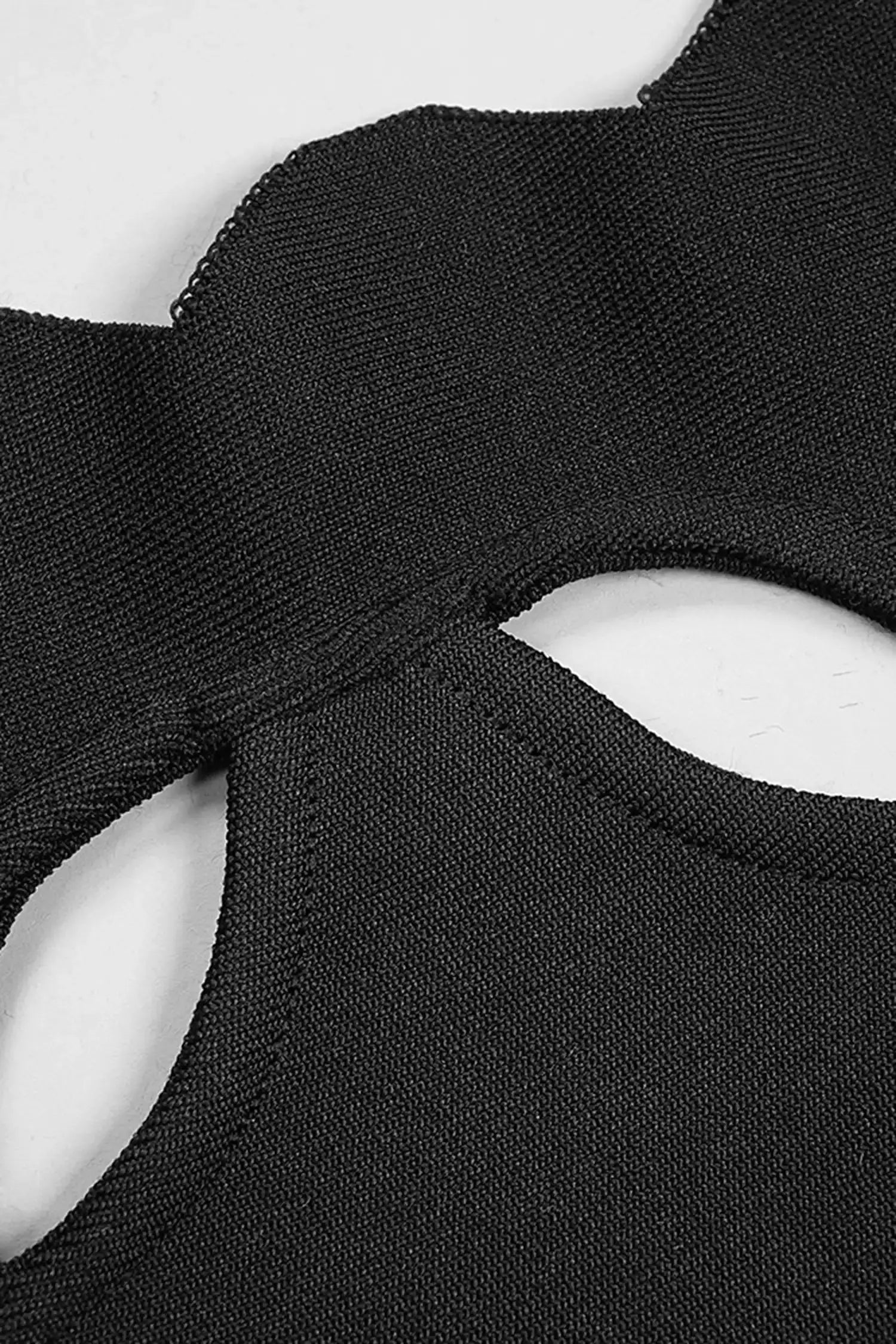 Black Cutout Halter Bandage Maxi Dress Dress