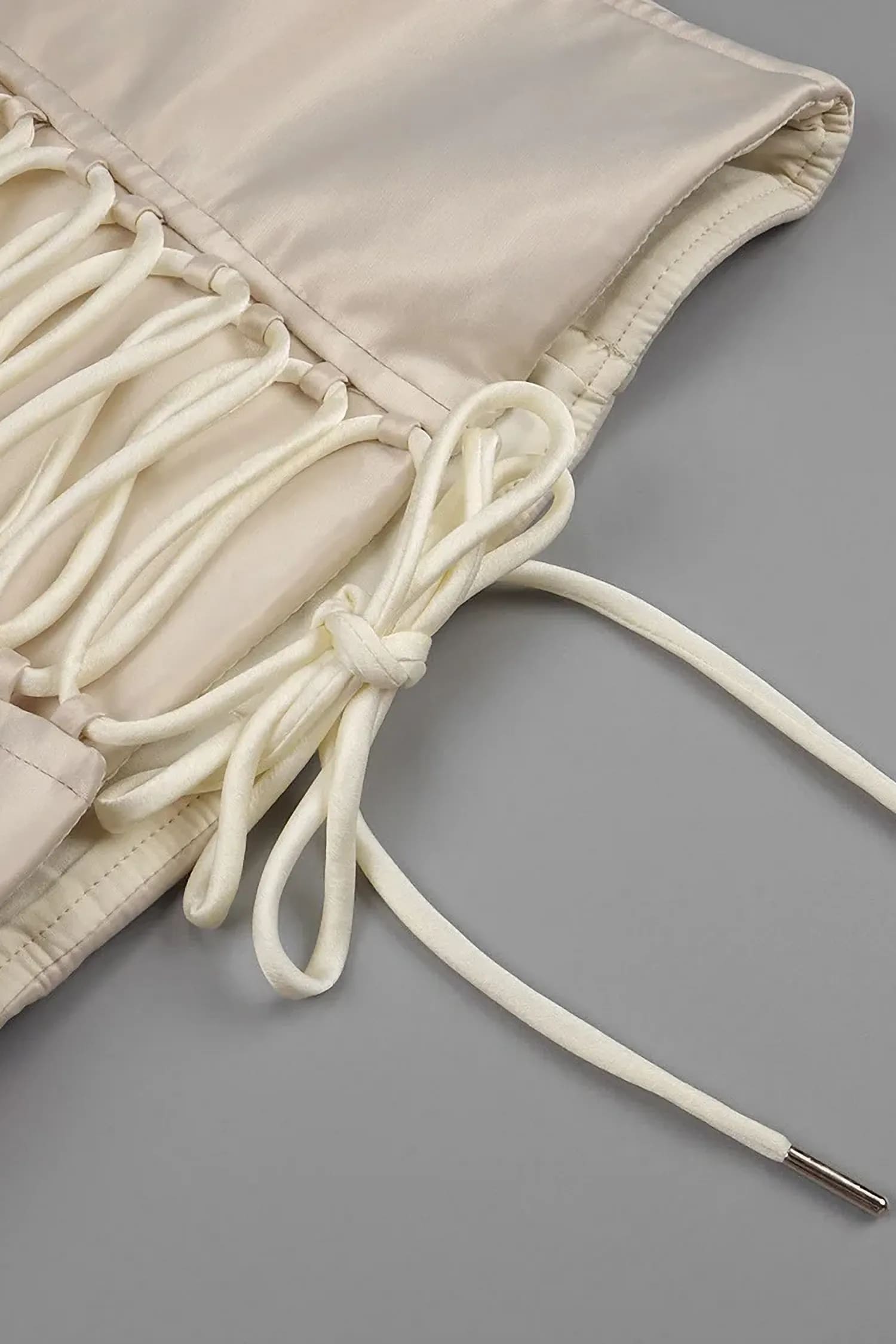 Champagne Chiffon Ruffle Dress