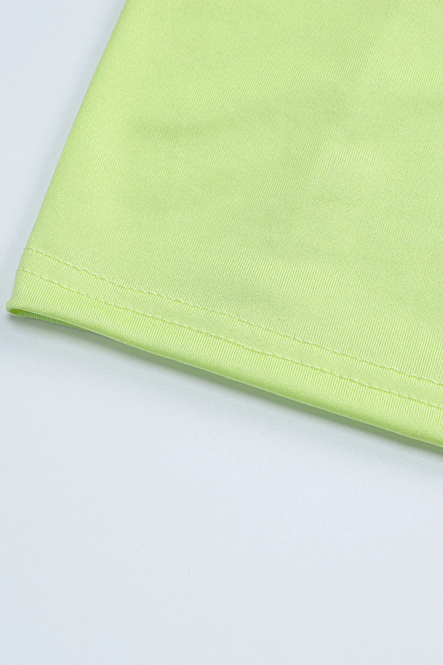 Green Ruffle Split Maxi Dress