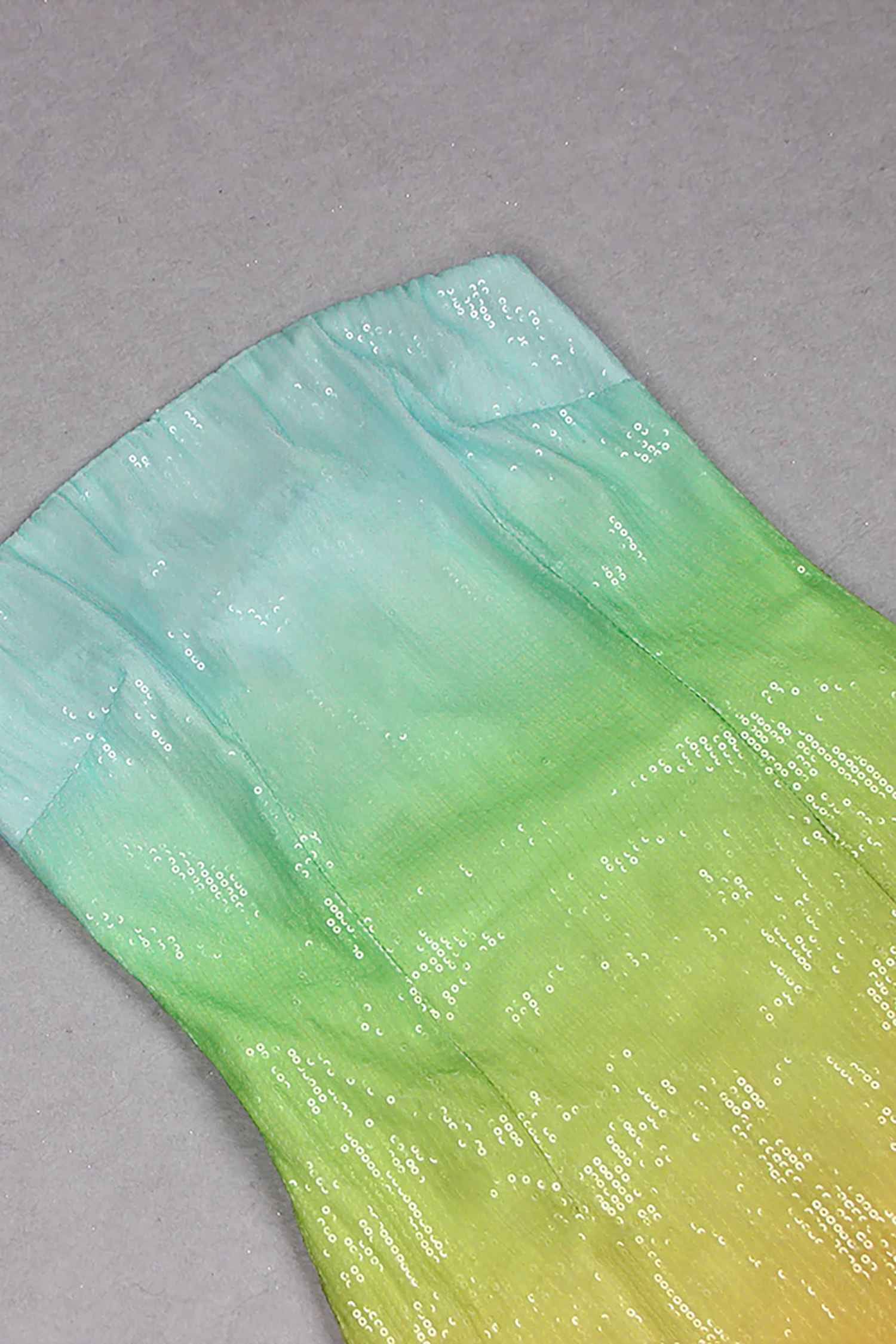 Ombre Strapless Sequined Midi Dress Dress