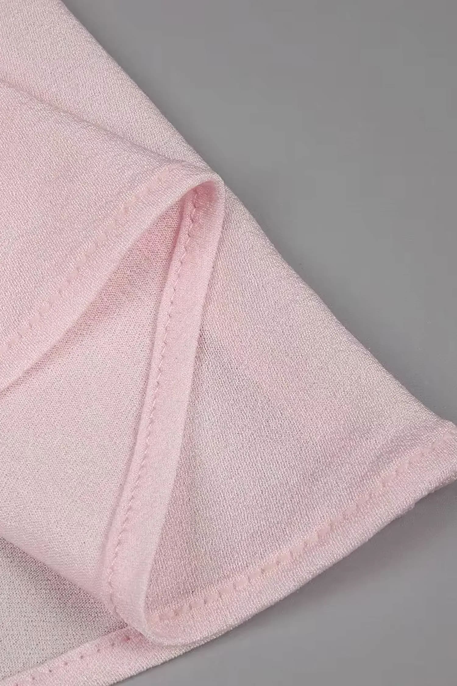 Pink High Neck Bodysuit Maxi Dress