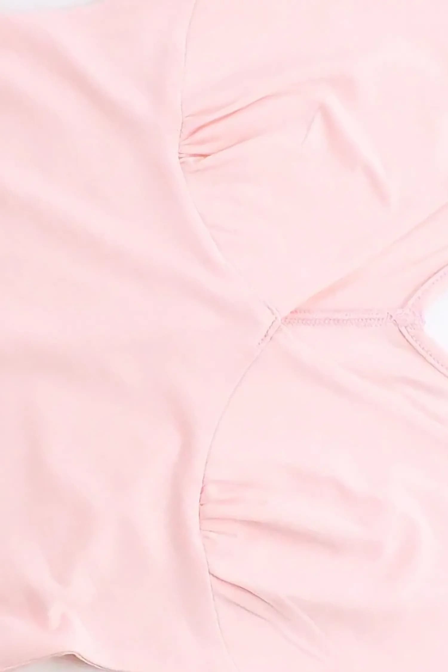 Pink V-Neck Slit Maxi Dress