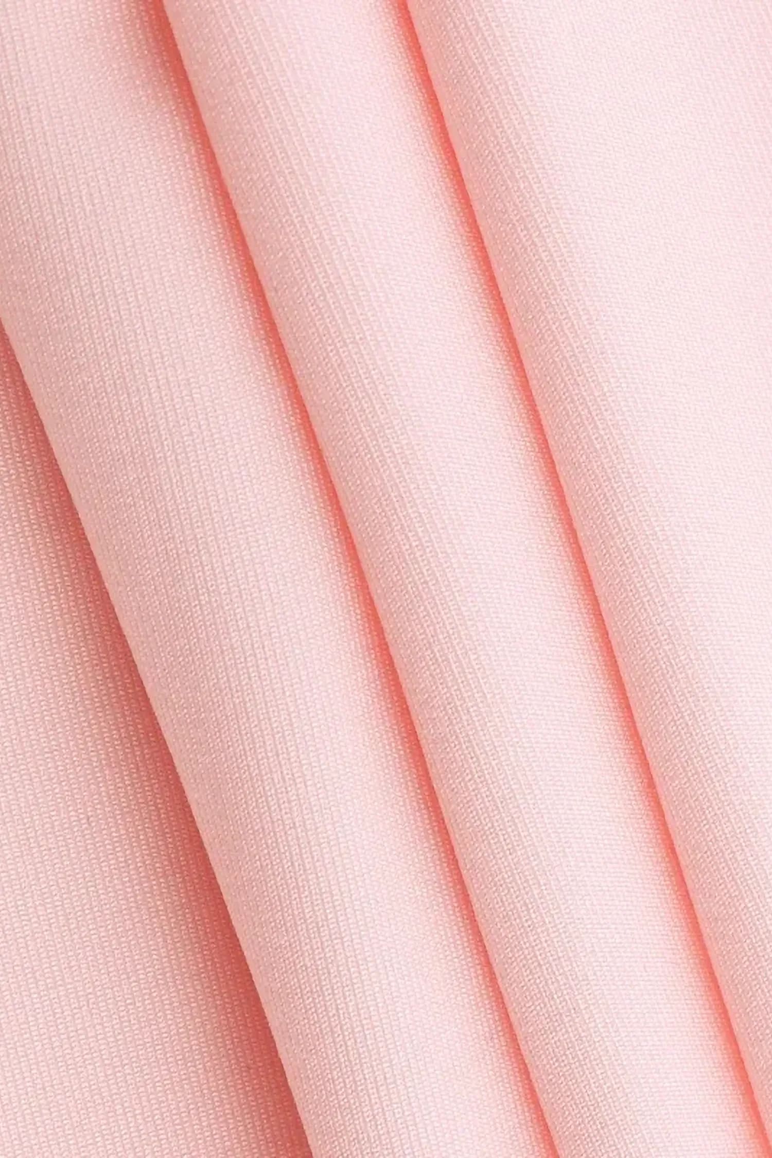 Pink V-Neck Slit Maxi Dress