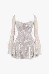 Vintage Bell Sleeve Lace Dress