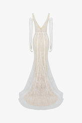 White Lace Mermaid Wedding Dress