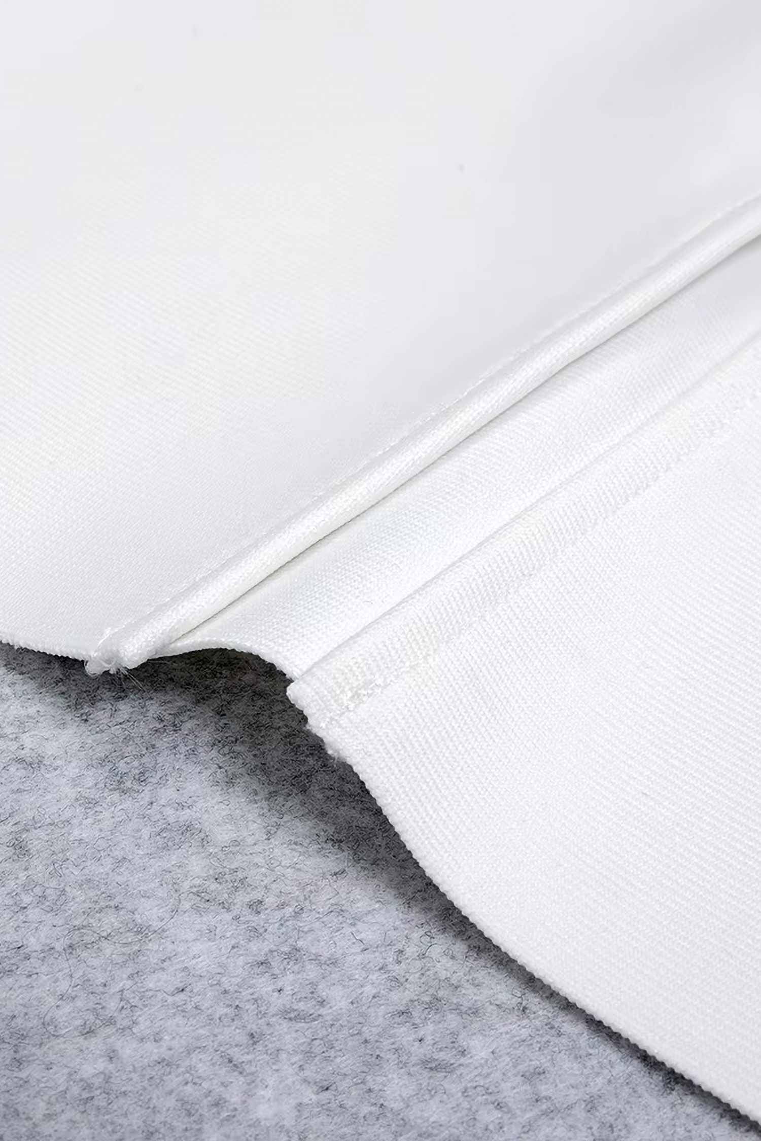 White Sleeveless Tight Boned Dress Dress