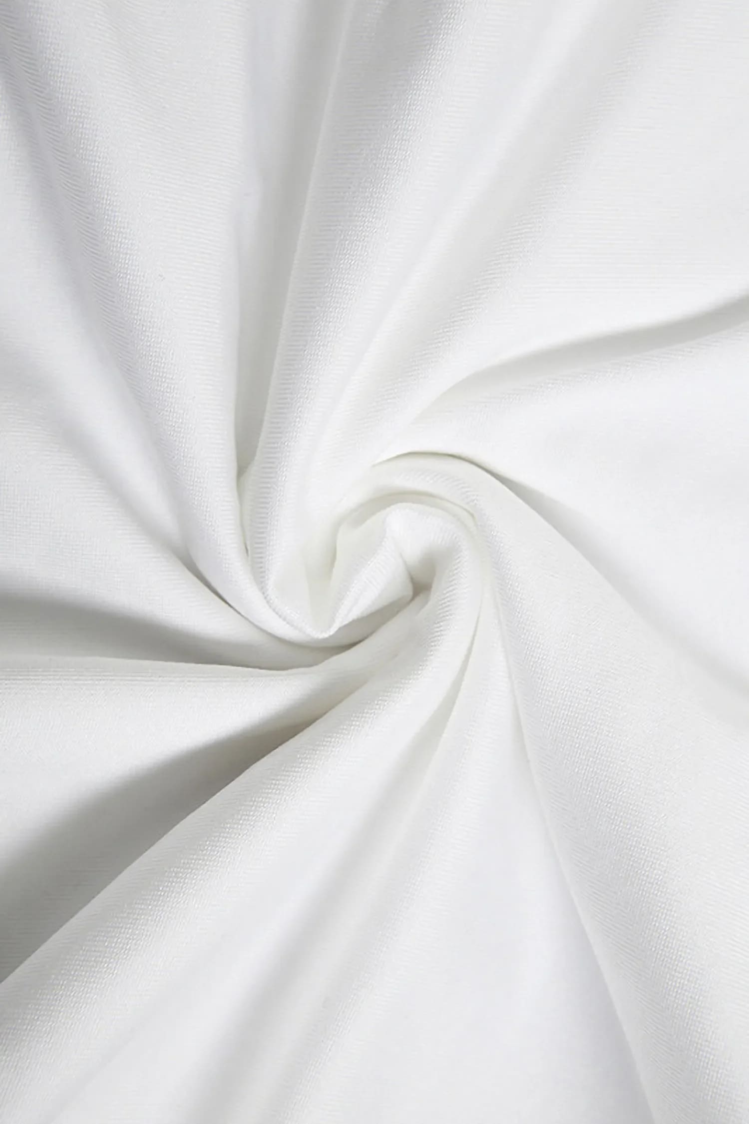 White Twist Front Strapless Mini Dress