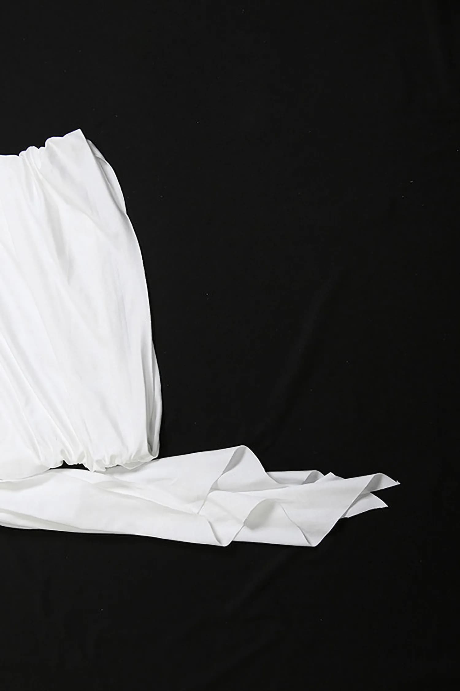 White Twist Front Strapless Mini Dress