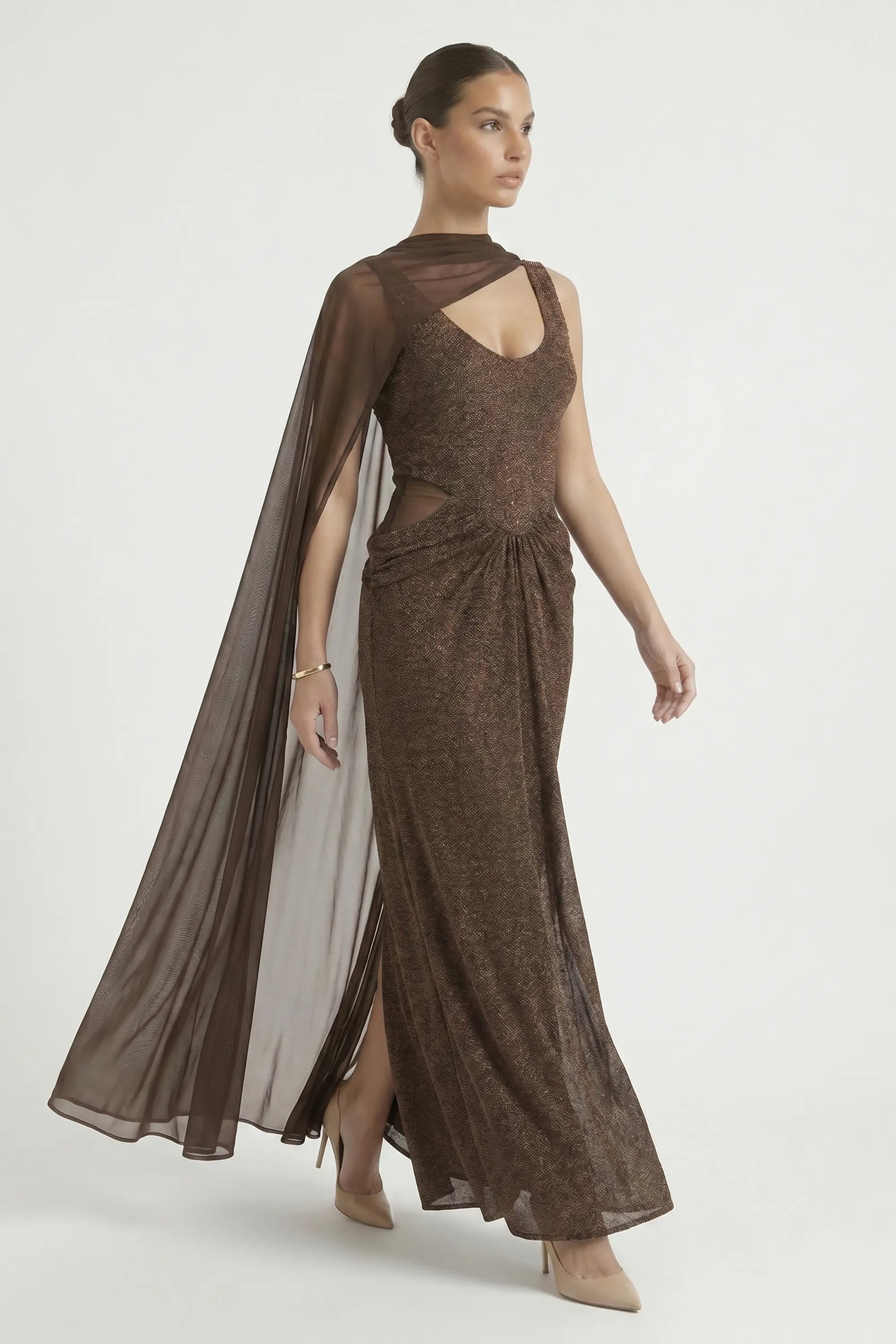 glitter chiffon dress Shelia Lace-Up Mermaid Glitter Formal Dress main image 1