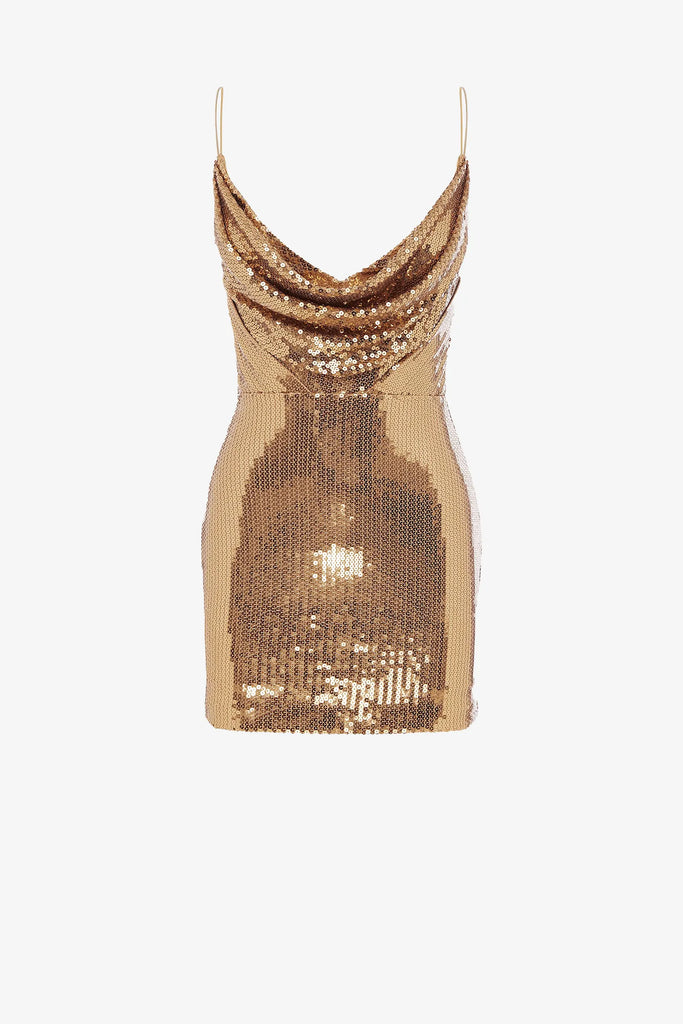 gold sparkly tight dress Zapakasa Women Sparkly Gold Tight Sequin Cocktail Dress Deep V-Neck Short  Homecoming Dress main image 1