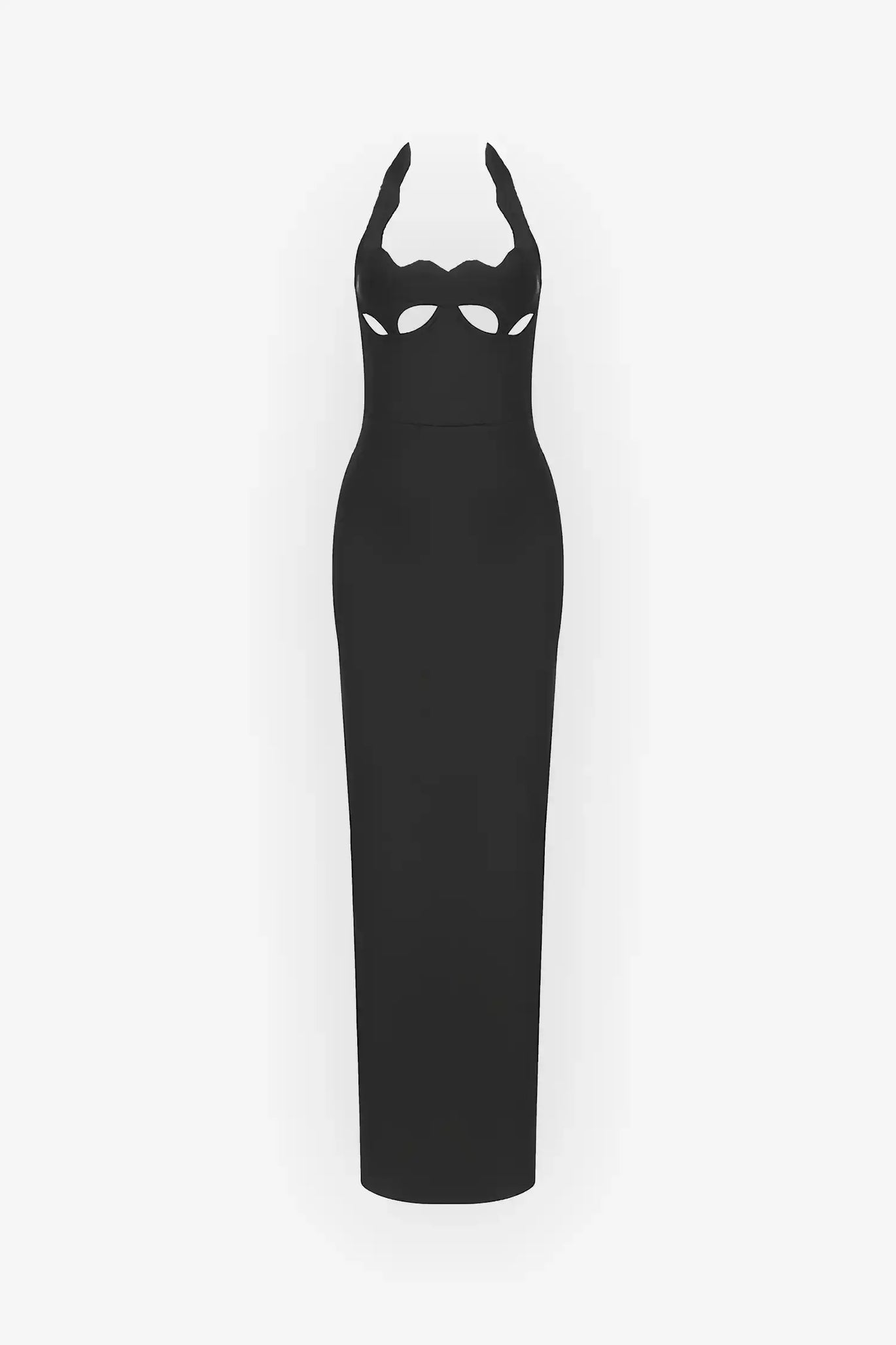 white christmas dresses Black Dress with Stomach Cut Out
