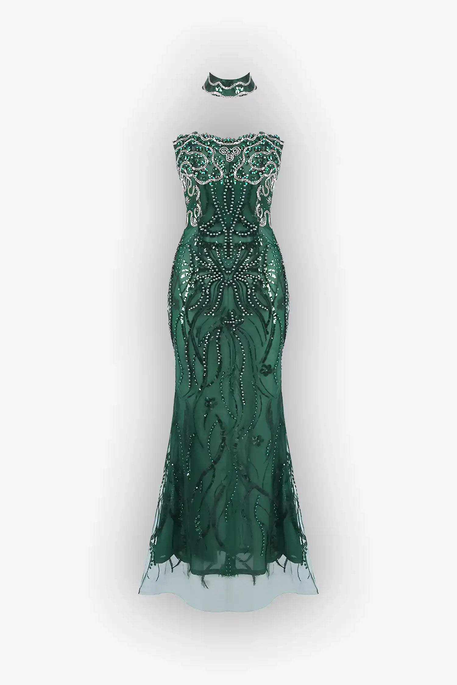 Emerald Green Strapless Mermaid Dress Dress