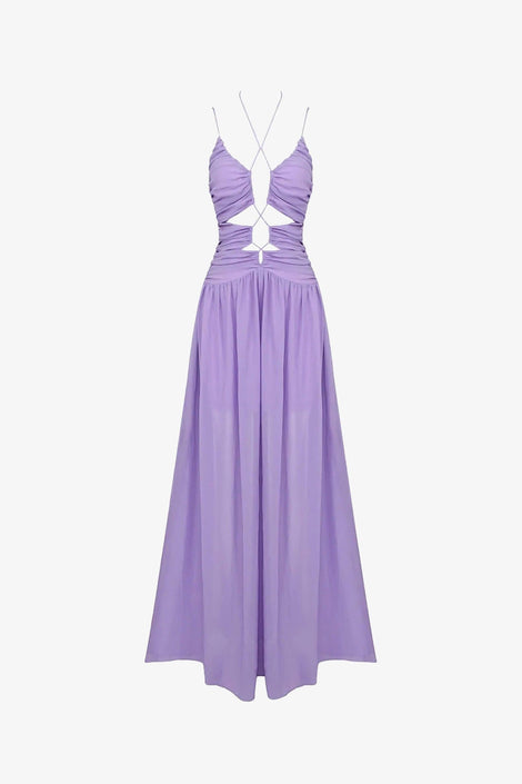 Dark Purple - Pure Cotton 3-Piece Dress Set – Medium to 2XL main image 1