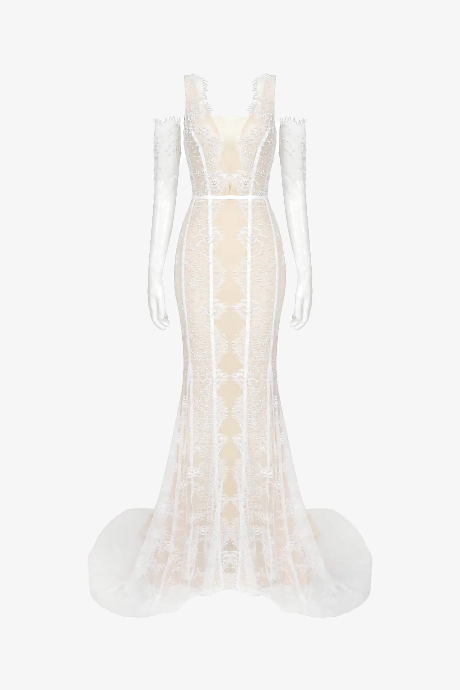 Elegant Lace Dress for Bride's Bachelorette
